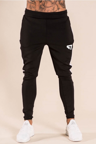 black slim sweatpants