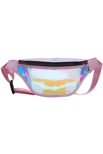 Popular Fashion Plain Transparent Laser Crossbody Belt Bag 29*16*10 CM