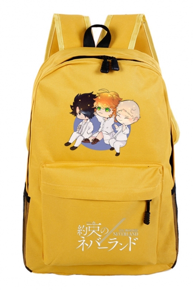 The Promised Neverland Comic Character Printed Students School Bag Backpack 32*16*46cm