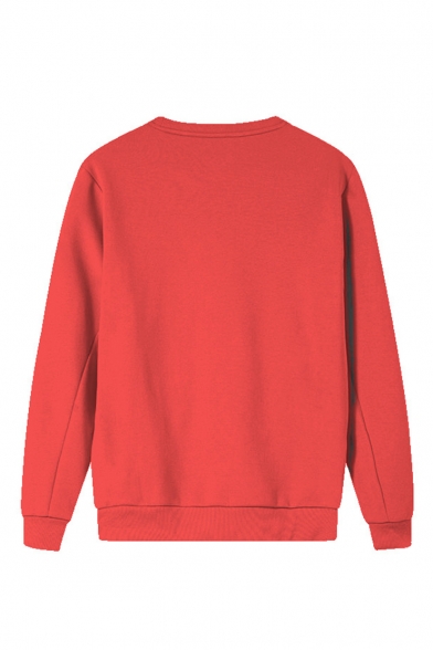 red pullover sweatshirt