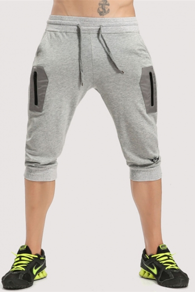 men's sweatpants with side zipper pockets