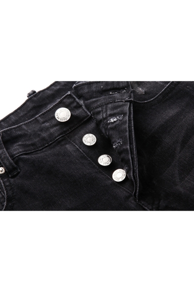 mens button jeans