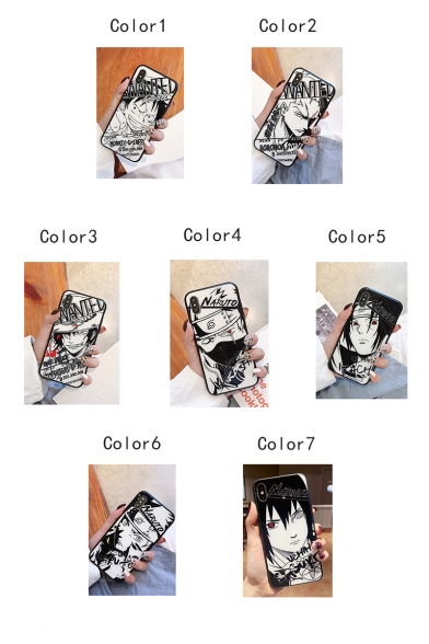 Fashion Black Comic Anime Character Printed Mobile Phone Case