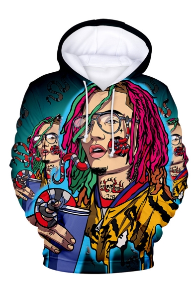 New Fashion American Rapper Letter ESSKEETIT 3D Printed Long Sleeve Pullover Hoodie