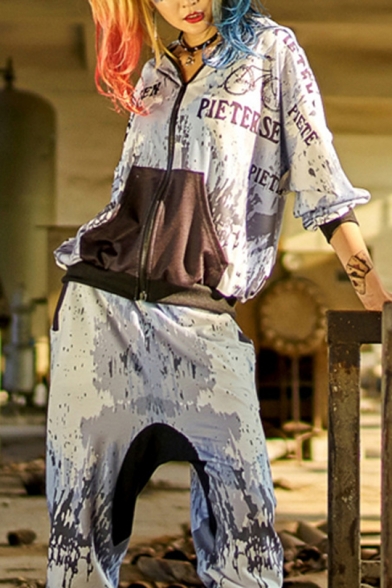 Hot Fashion Casual Leisure Long Sleeve PIETERSEN Letter Printed Zip Up Hoodie With Two Pockets
