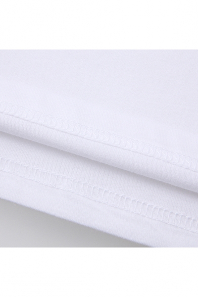 Hot Trendy Friends Series Letter Figure Printed White Short Sleeve Unisex Tee