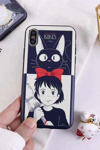 New Fashion Comic Girl with Totoro Printed Mobile Phone Case for iPhone