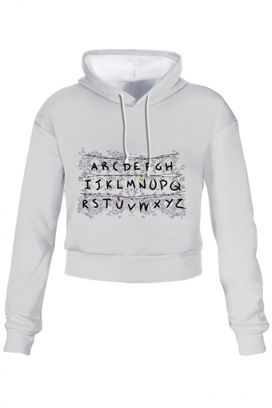 stranger things crop hoodie