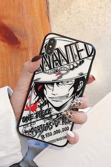 Fashion Black Comic Anime Character Printed Mobile Phone Case