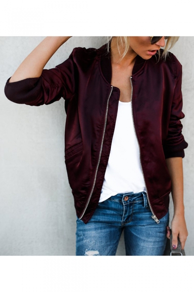women's fitted zip up jacket