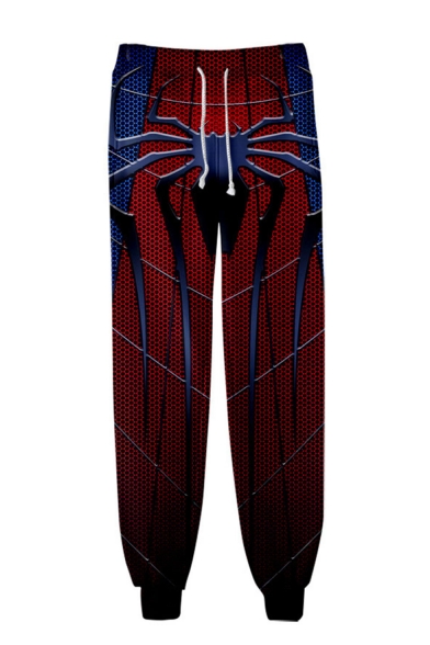 Hot Fashion Comic Spider Cosplay 3D Printed Drawstring Waist Casual Relaxed Jogging Sweatpants