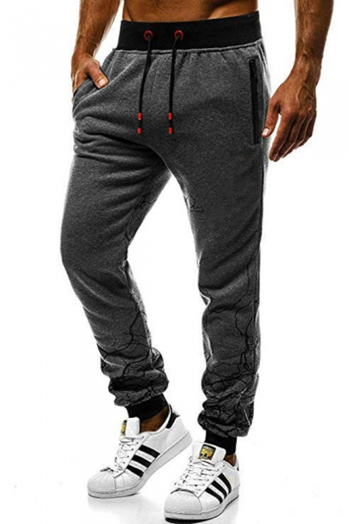 Men's New Stylish Ombre Printed Drawstring Waist Casual Sports Sweatpants