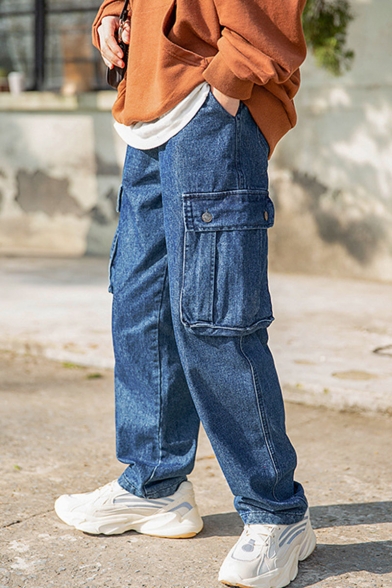 mens loose fit wide leg jeans