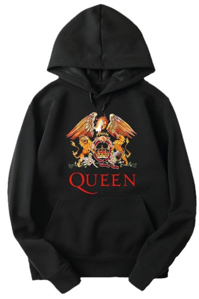 Popular Band QUEEN Animal Printed Long Sleeve Unisex Casual Sports Hoodie