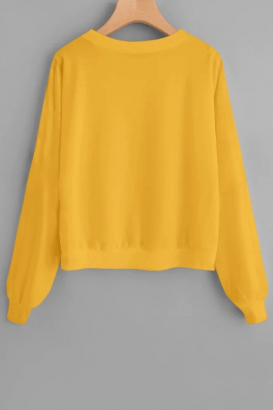 cute yellow long sleeve shirts