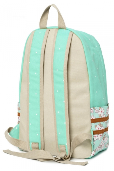 New Popular Floral Comic Logo Printed Students School Bag Backpack 30*42*14.5cm