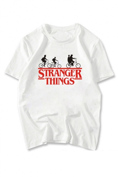 

Stranger Things White Short Sleeve Round Neck Letter Printed Womens Chic T-Shirt, Color 1;color 2;color 3;color 4;color 5;color 6;color 7;color 8;color 9;color 10;color 11, LC551638