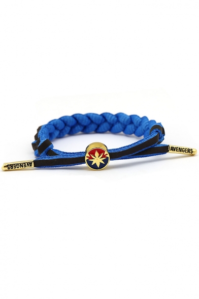 Trendy Comic Star Logo Adjustable Unisex Braided Bracelet
