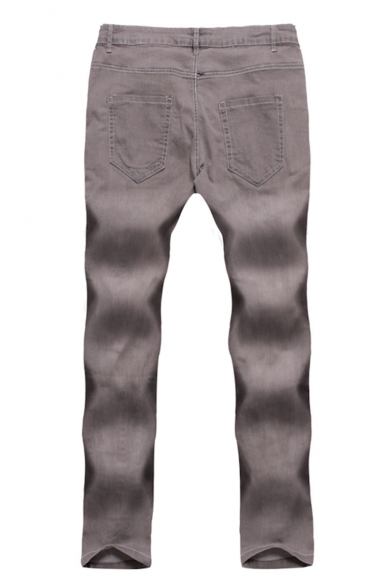 light grey distressed jeans