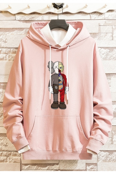 New Stylish Cartoon Doll Printed Long Sleeve Unisex Casual Pullover Hoodie