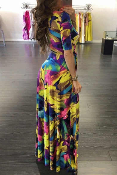 a line summer maxi dress