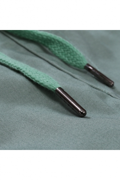 Men's Simple Fashion Solid Color Drawstring Waist Elastic Cuffs Casual Cargo Pants Pencil Pants