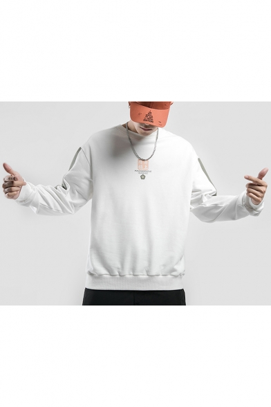 New Fashion Letter PIED MAGPIE Printed Round Neck Long Sleeve Casual Sports Pullover Sweatshirts