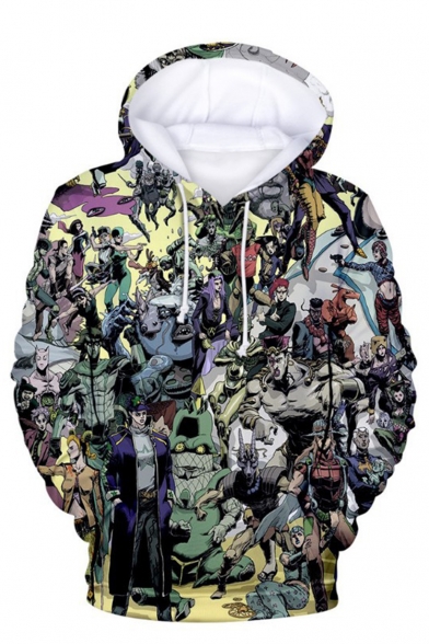 New Fashion Comic Character 3D Printed Long Sleeve Unisex Loose Pullover Hoodie