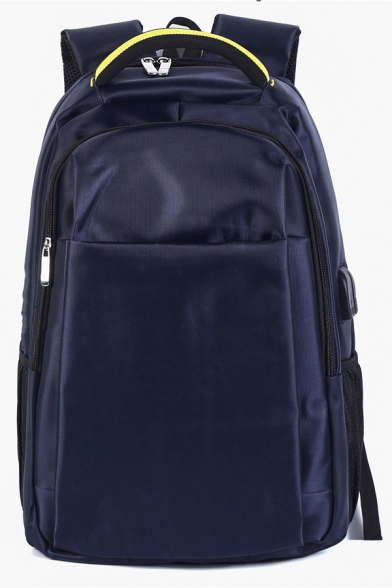 Popular University Badge Logo Creative USB Charge School Bag Backpack 36*16*50cm