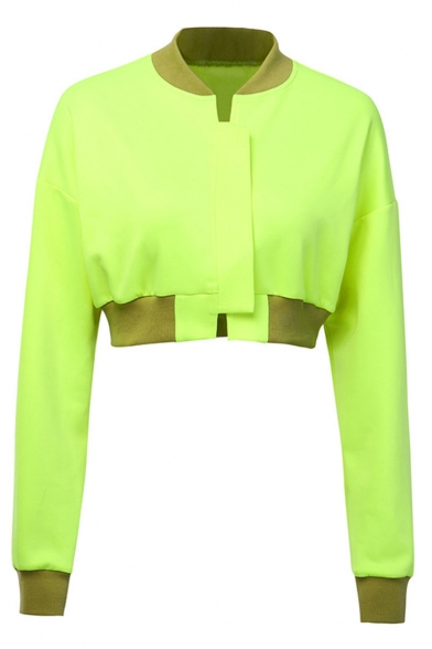 green cropped jacket