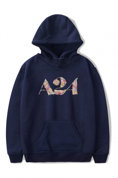 New Fashion Midsommar Letter A24 Printed Long Sleeve Casual Pullover Hoodie