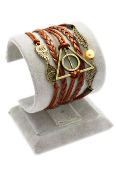 The Deathly Hallows Handcraft Braided Unisex Bracelet for Gift