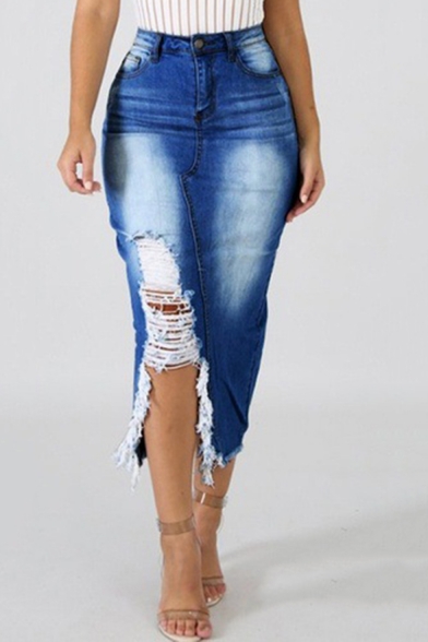 cheap jean skirts knee length