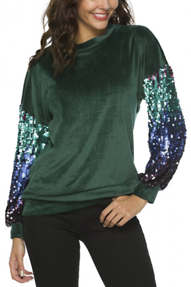 womens velvet sweatshirt