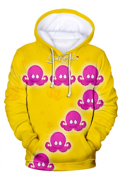 American Popular Rapper Comic Figure 3D Printed Long Sleeve Drawstring Pullover Hoodie