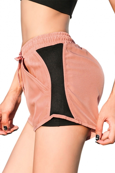 New Arrival Fancy Drawstring Waist Quick Drying Breathable Mesh Sport Shorts
