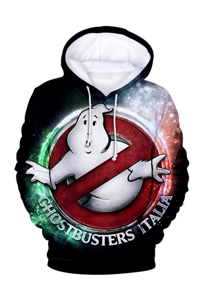Ghostbusters Funny Figure 3D Printed Long Sleeve Unisex Loose Drawstring Pullover Hoodie