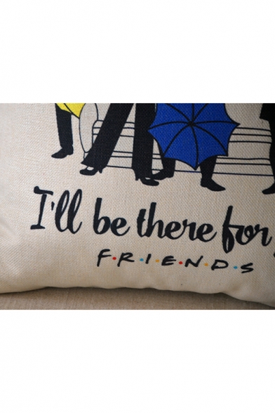 Hot Fashion Figure Letter FRIENDS Printed Cushion Pillowslip 45*45
