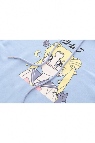 Beliebte Comic Girl Sailor Moon Brief Drucken Langarm Pullover Hoodie Beautifulhalo Com