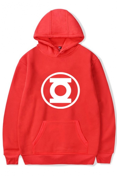 Cool Unique Comic Logo Printed Loose Fit Pullover Unisex Hoodie