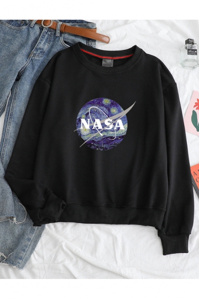 nasa crew neck sweatshirt