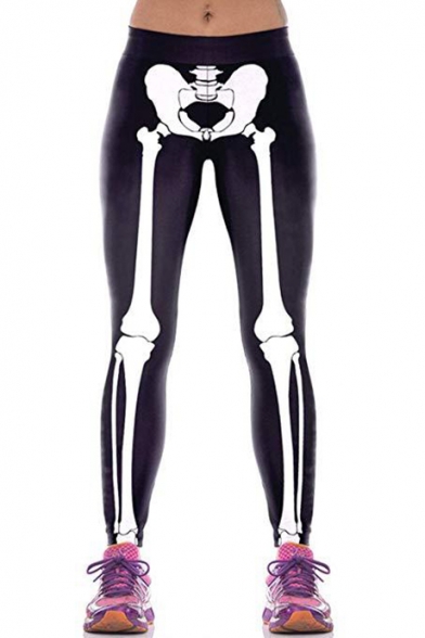 skeleton yoga pants