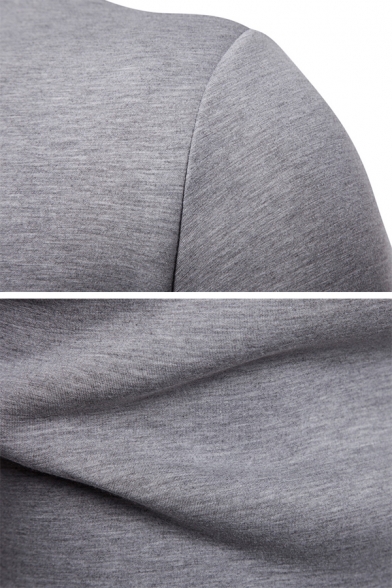 Men's Fashionable Fake Two Piece Panelled Long Sleeve Two-Tone Sport Sweatshirt