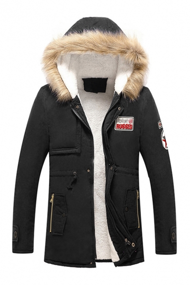 sherpa lined down coat