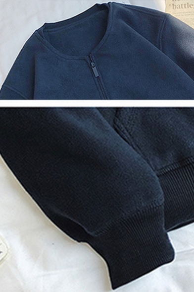 Men's Simple Plain Long Sleeve Casual Loose Pullover Sweatshirt