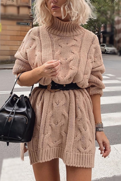 dress with pullover sweater