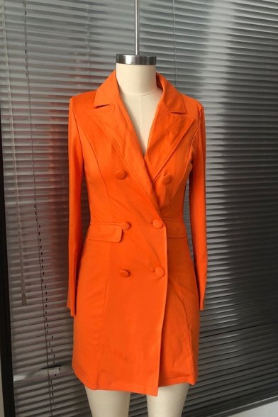 orange longline blazer