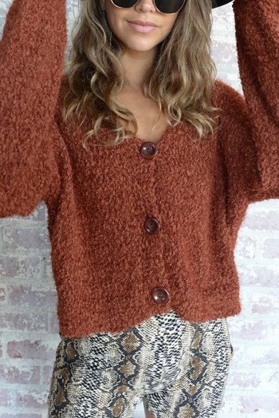 chunky popcorn cardigan