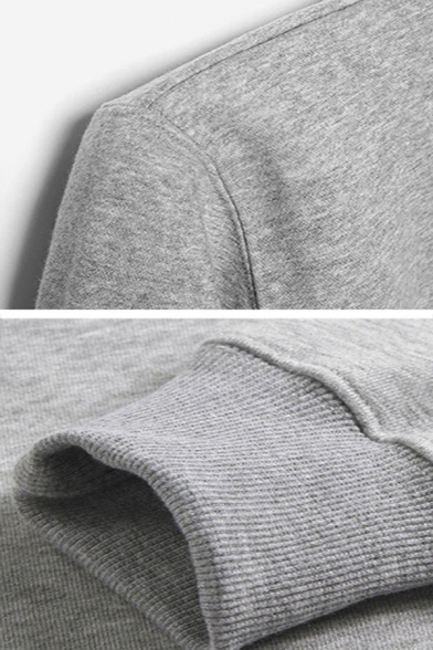 Regular Letter HOGWARTS ALUMNI Printed Long Sleeve Casual Pullover Graphic Sweatshirt