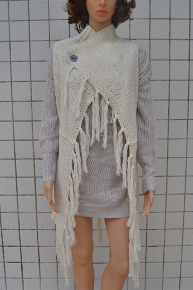 longline knitted vest